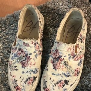BF Floral Canvas Slip-On Sneakers